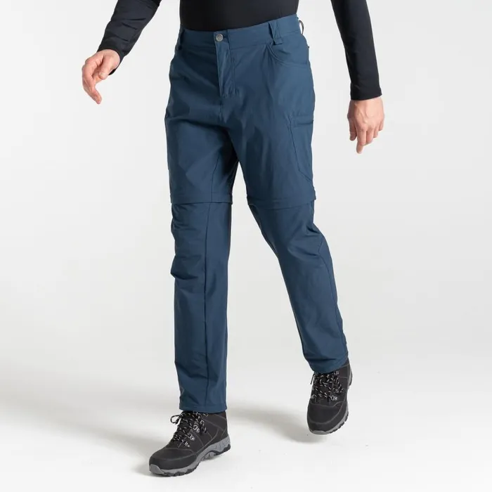 Dare 2b Tuned In II Multi Pocket Zip Off Walking Trousers Moonlight Denim Men Walking Trousers