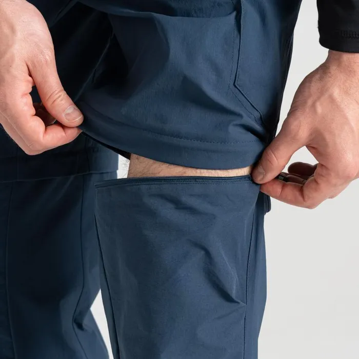 Dare 2b Tuned In II Multi Pocket Zip Off Walking Trousers Moonlight Denim Men Walking Trousers
