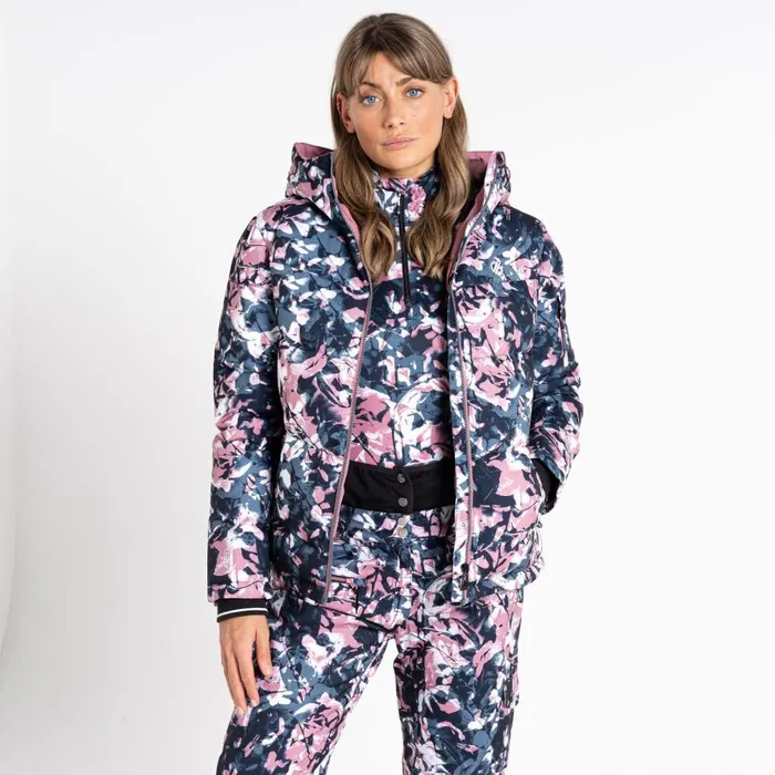 Dare 2b Verdict Recycled Ski Jacket Mesa Rose Floral Print Women Waterproof Jackets
