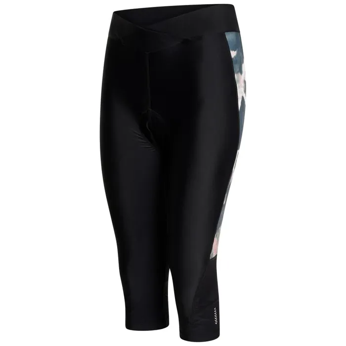 Dare 2b Worldly Gel Cycling Capri Black Dusky Rose Women Cycling Leggings and Shorts
