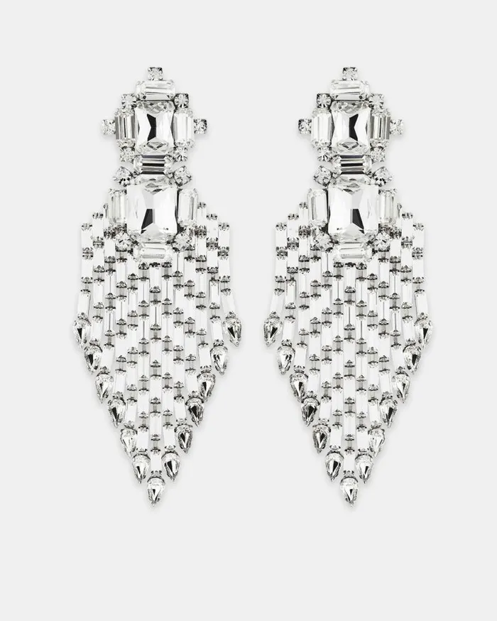 Deco Earrings Silver Women Aquazzura Jewelry Deco Earrings Silver Women Aquazzura Jewelry