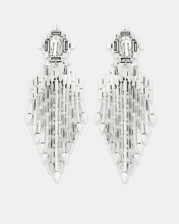 Deco Earrings Silver Women Aquazzura Jewelry Deco Earrings Silver Women Aquazzura Jewelry