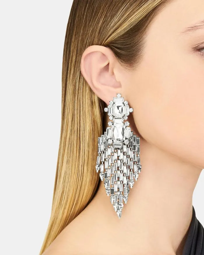 Deco Earrings Silver Women Aquazzura Jewelry Deco Earrings Silver Women Aquazzura Jewelry