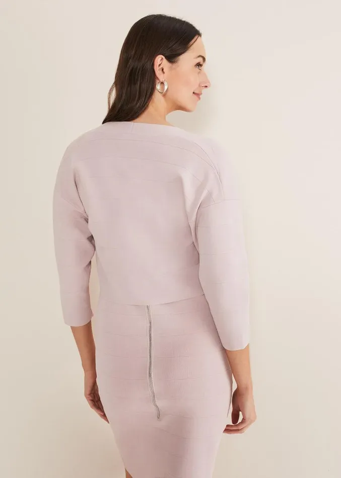 Delphi Bandage Knitted Cover Up Antique Rose Women Phase Eight Knitwear