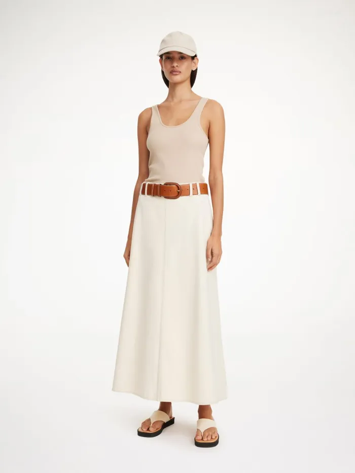 Denim Women By Malene Birger Carlas Denim Maxi Skirt Mojave Desert