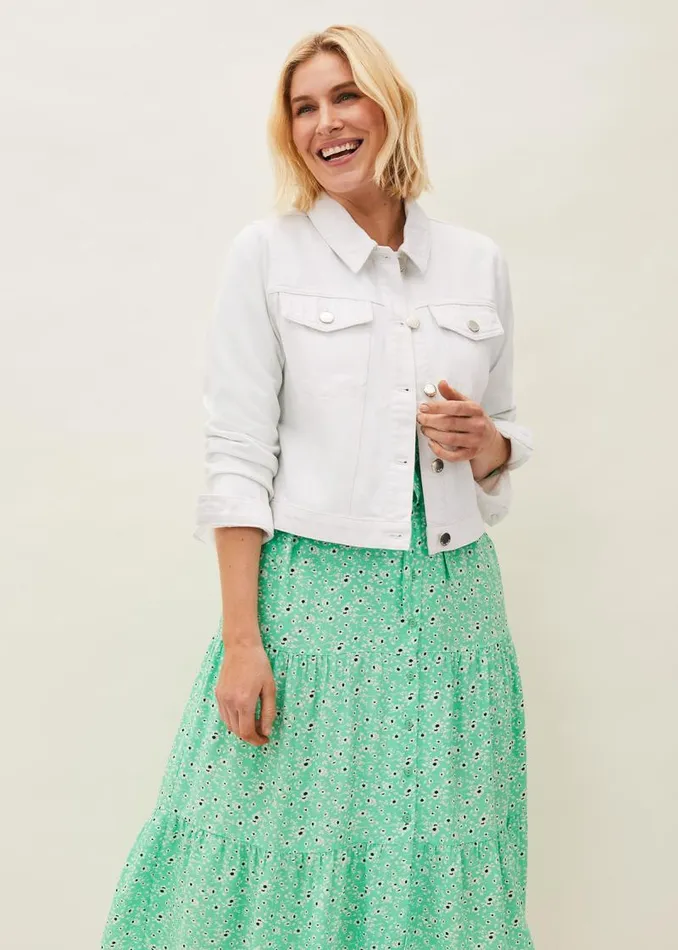 Diana Floral Midi Dress Green Women Phase Eight Dresses