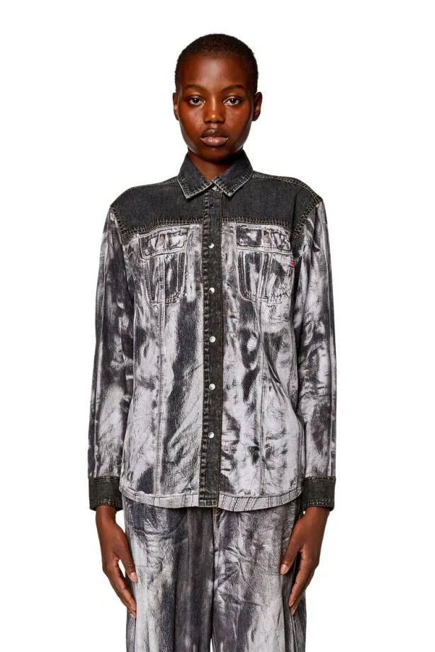 Diesel Cgillya Blackgrey Women Shirts