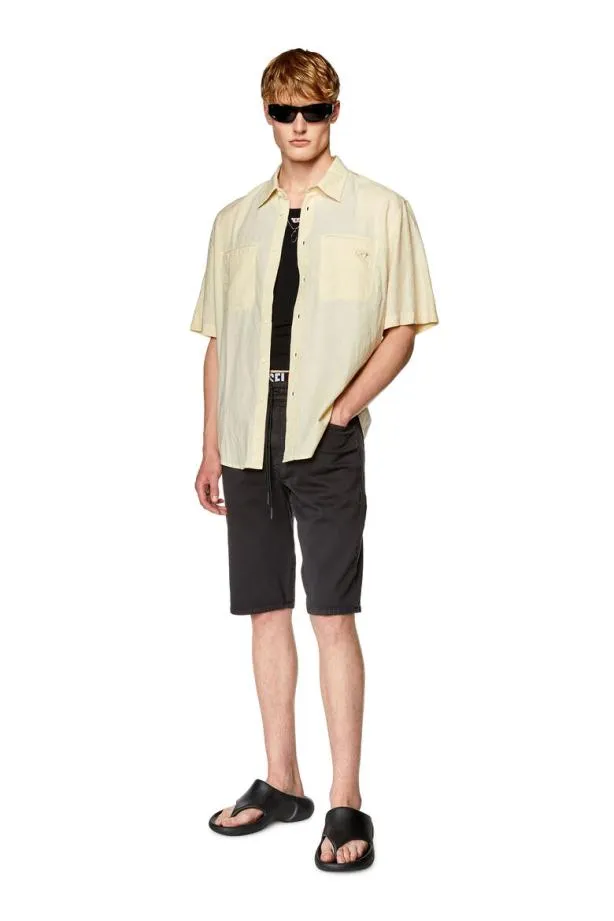 Diesel Dkrooleyshort Jogg Black Men Pants and Shorts