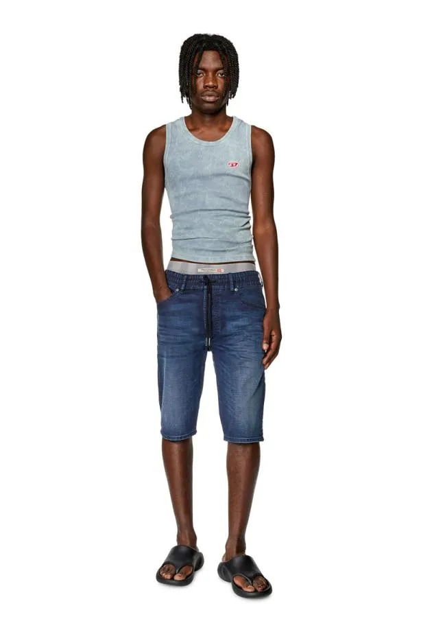 Diesel Dkrooleyshort Jogg Dark Blue Men Pants and Shorts