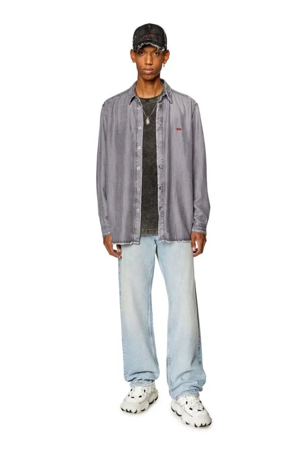 Diesel Dsimply Grey Men Shirts