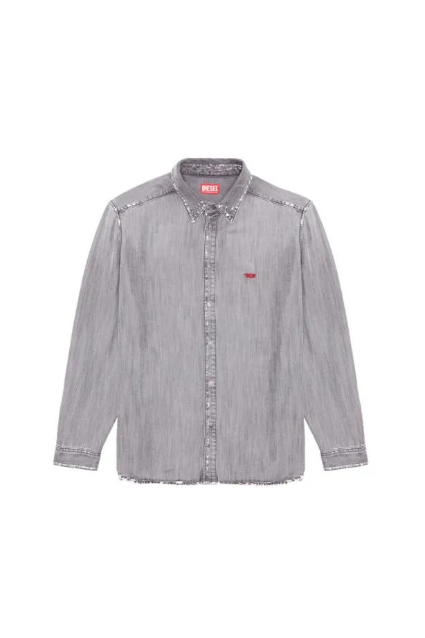 Diesel Dsimply Grey Men Shirts