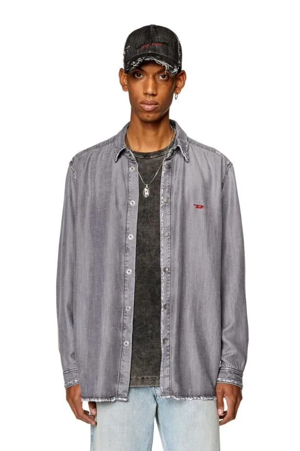 Diesel Dsimply Grey Men Shirts
