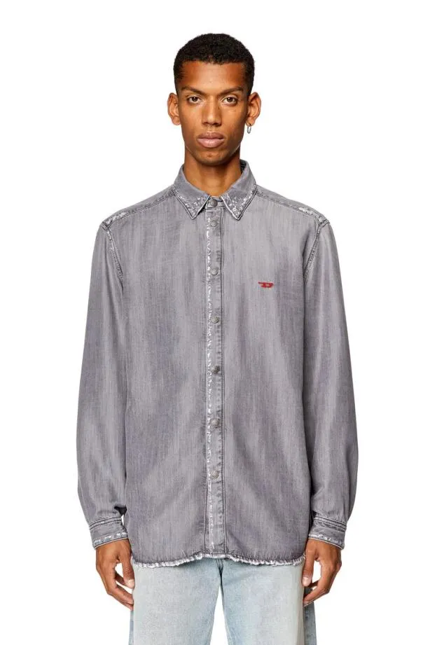 Diesel Dsimply Grey Men Shirts