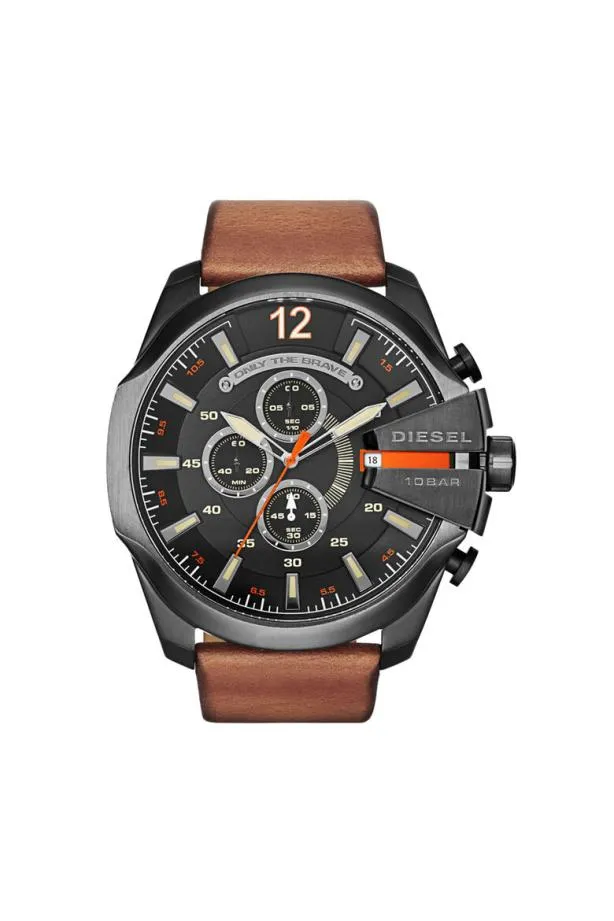 Diesel Dz4343 Mega Chief Brown Men Watches and Smartwatches