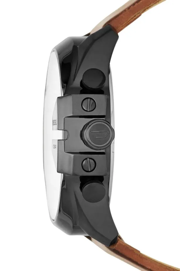 Diesel Dz4343 Mega Chief Brown Men Watches and Smartwatches