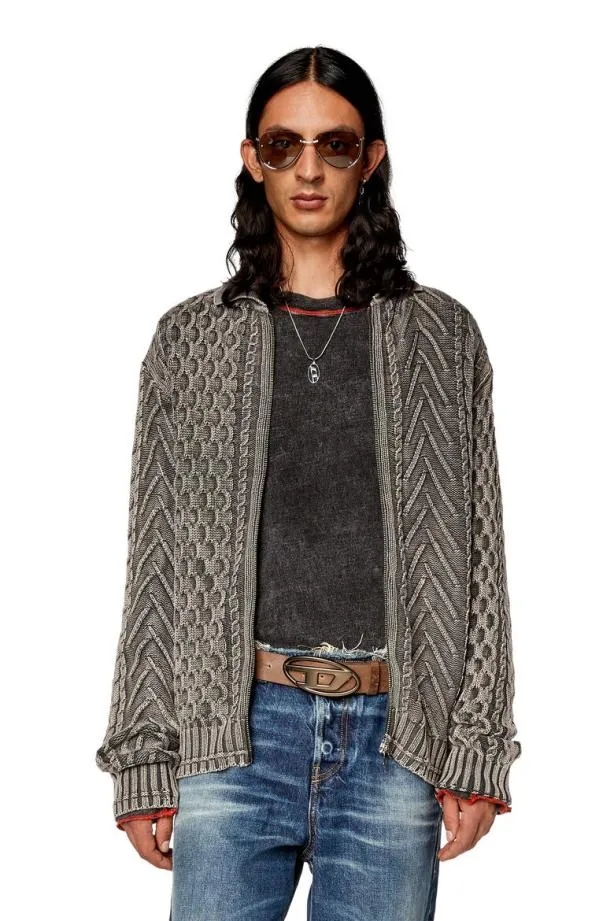 Diesel Kepano Black Men Knitwear
