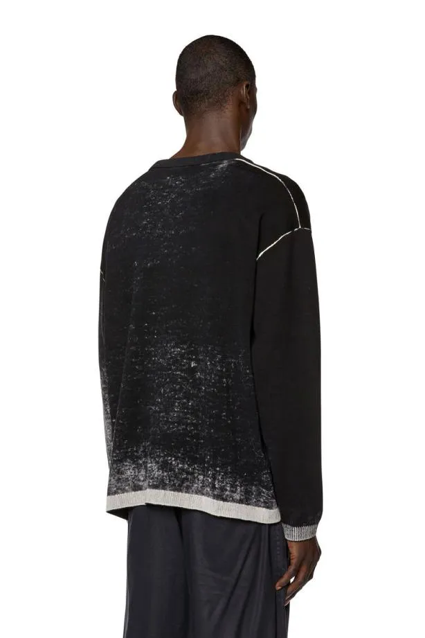 Diesel Klarencecardiganb Black Men Knitwear