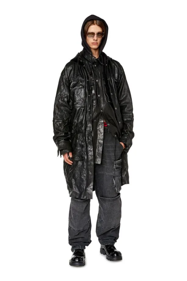 Diesel Lbat Black Men Jackets
