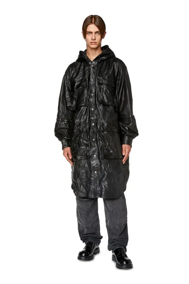 Diesel Lbat Black Men Jackets