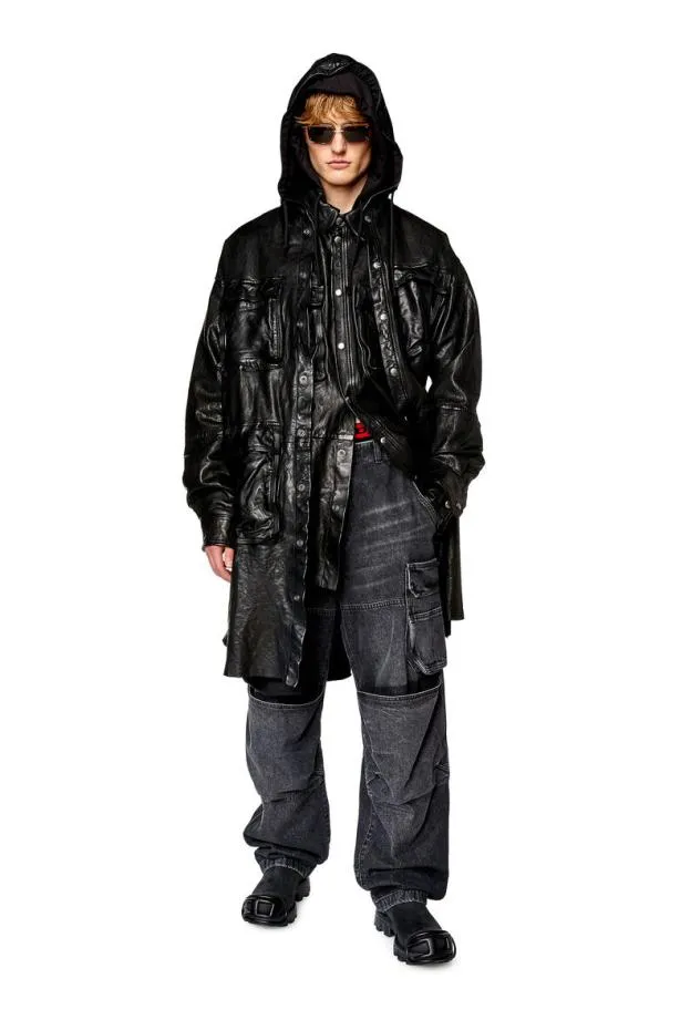 Diesel Lsphinx Black Men Jackets