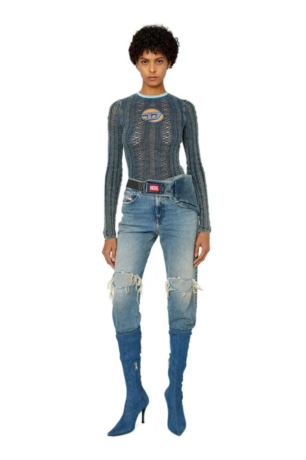 Diesel Mikyla Blue Women Knitwear