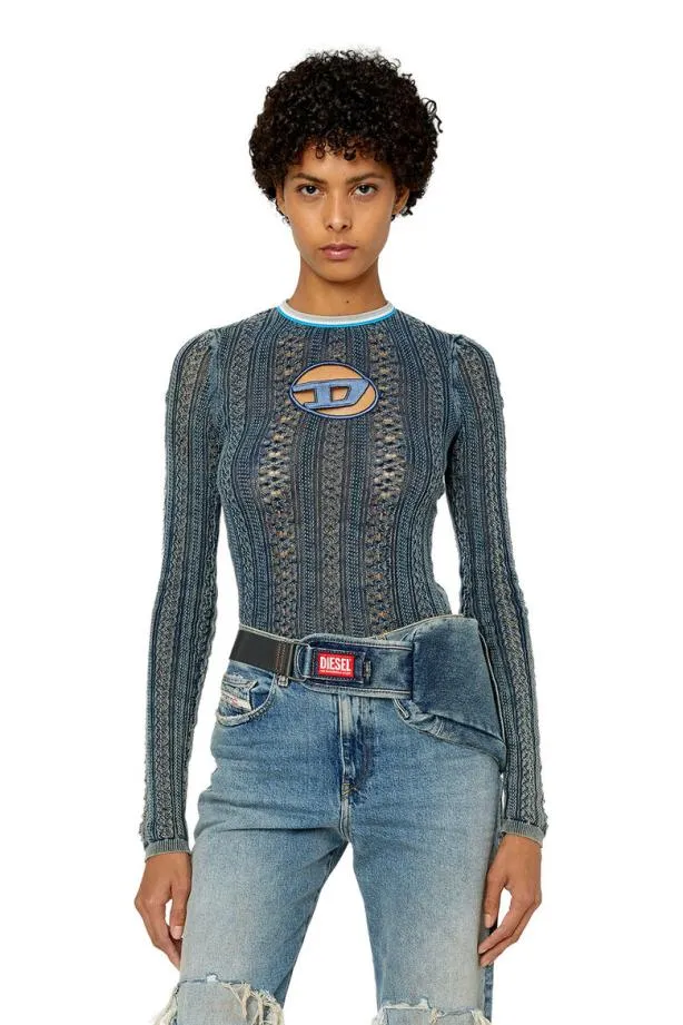 Diesel Mikyla Blue Women Knitwear