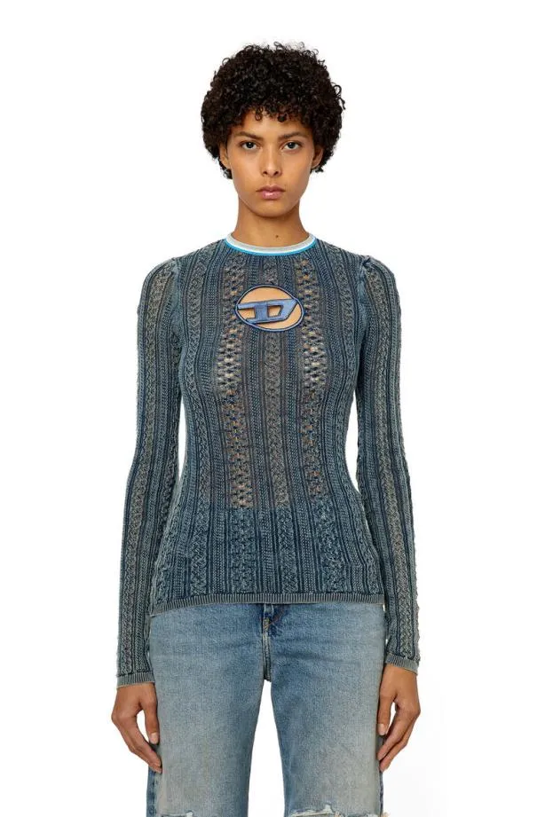 Diesel Mikyla Blue Women Knitwear