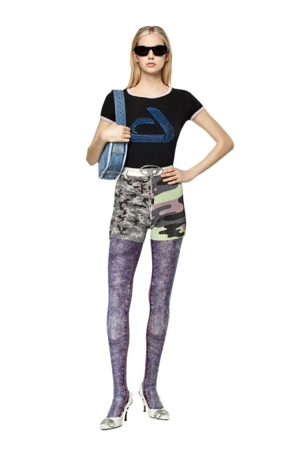 Diesel Mlancaster Greygreen Women Pants and Shorts