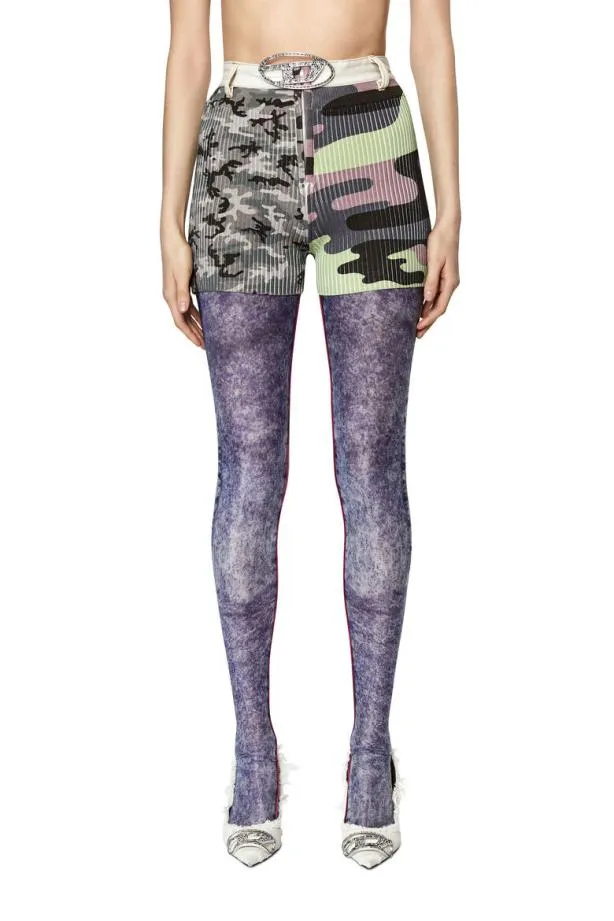 Diesel Mlancaster Greygreen Women Pants and Shorts