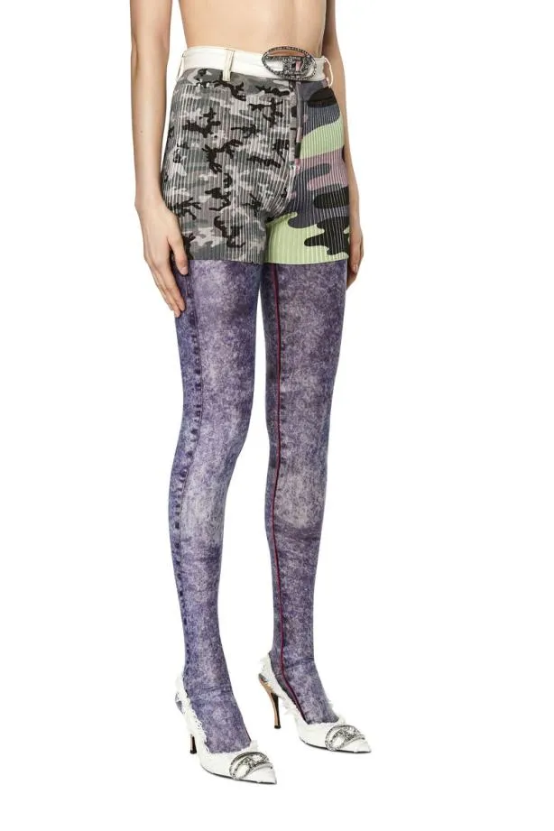Diesel Mlancaster Greygreen Women Pants and Shorts