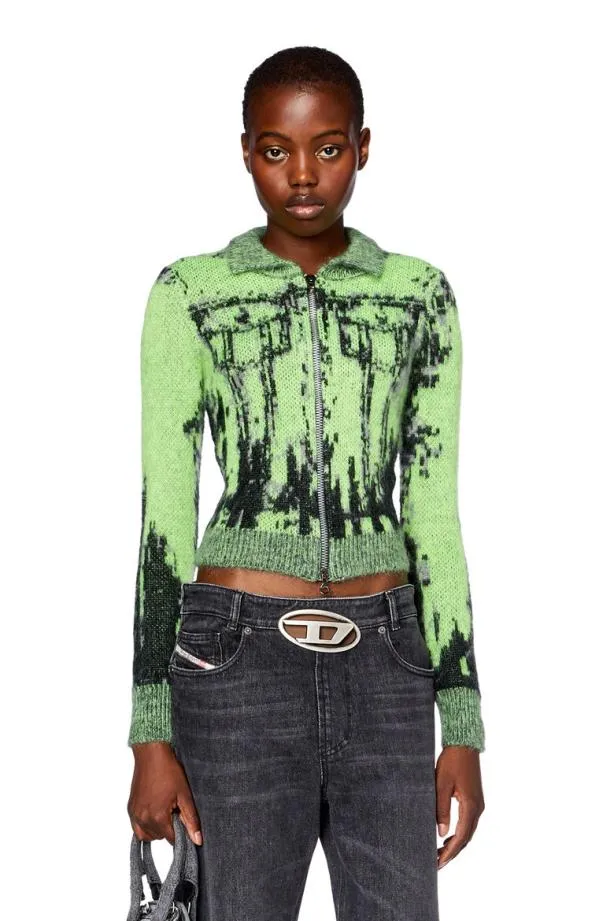 Diesel Mtaphos Blackgreen Women Knitwear