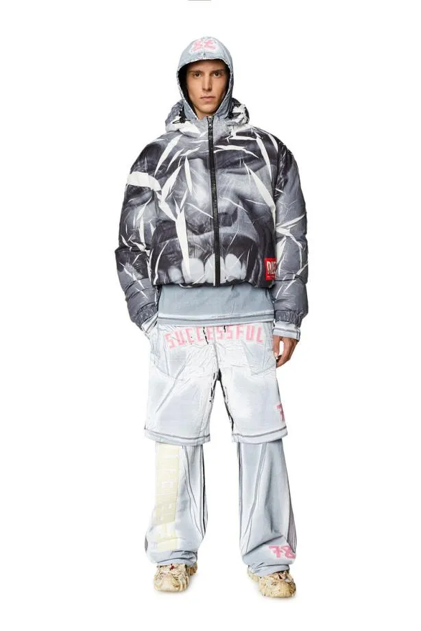 Diesel Prowy Light Blue Men Pants and Shorts