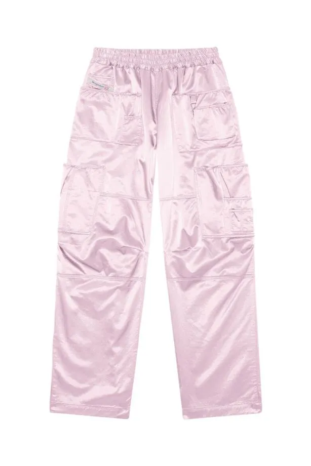 Diesel Pserralong Pink Women Pants and Shorts