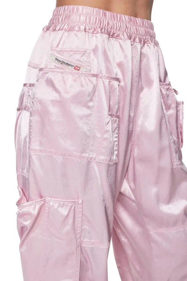 Diesel Pserralong Pink Women Pants and Shorts