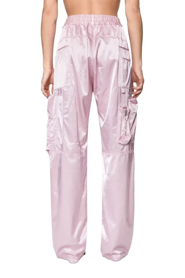 Diesel Pserralong Pink Women Pants and Shorts