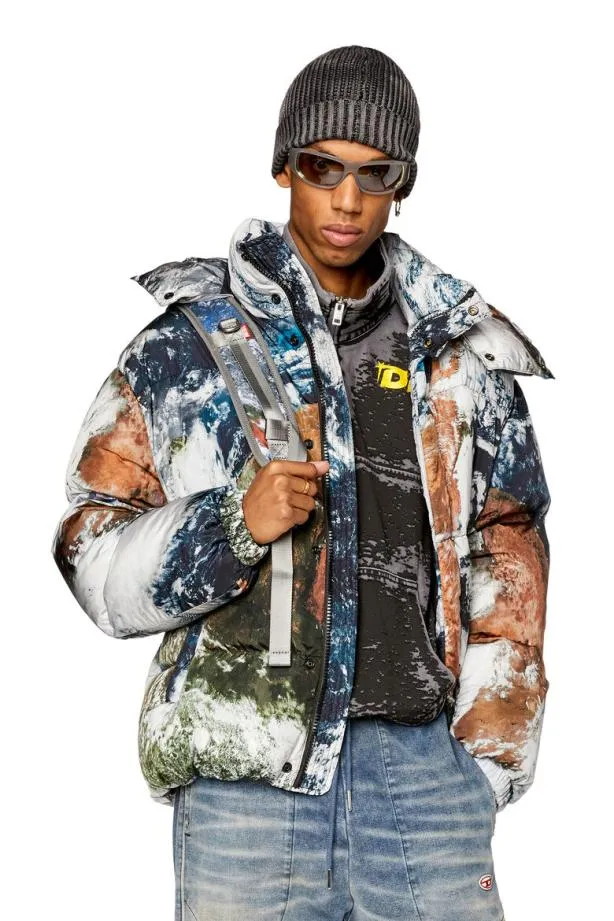 Diesel Salute Black Men Sweatshirts and Hoodies