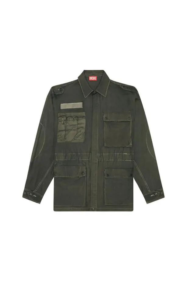 Diesel Sdew Military Green Men Shirts
