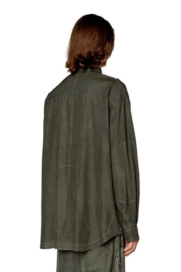Diesel Sdew Military Green Men Shirts