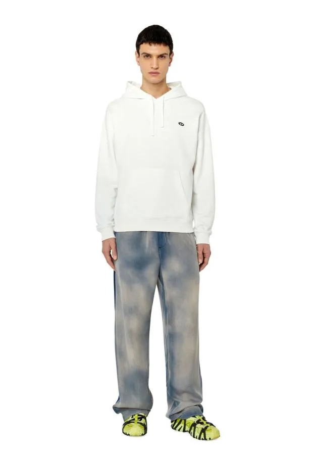 Diesel Srobhooddovalpj White Men Sweatshirts and Hoodies