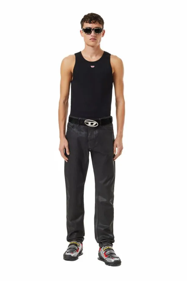 Diesel Tliftyd Black Men TShirts and Polos