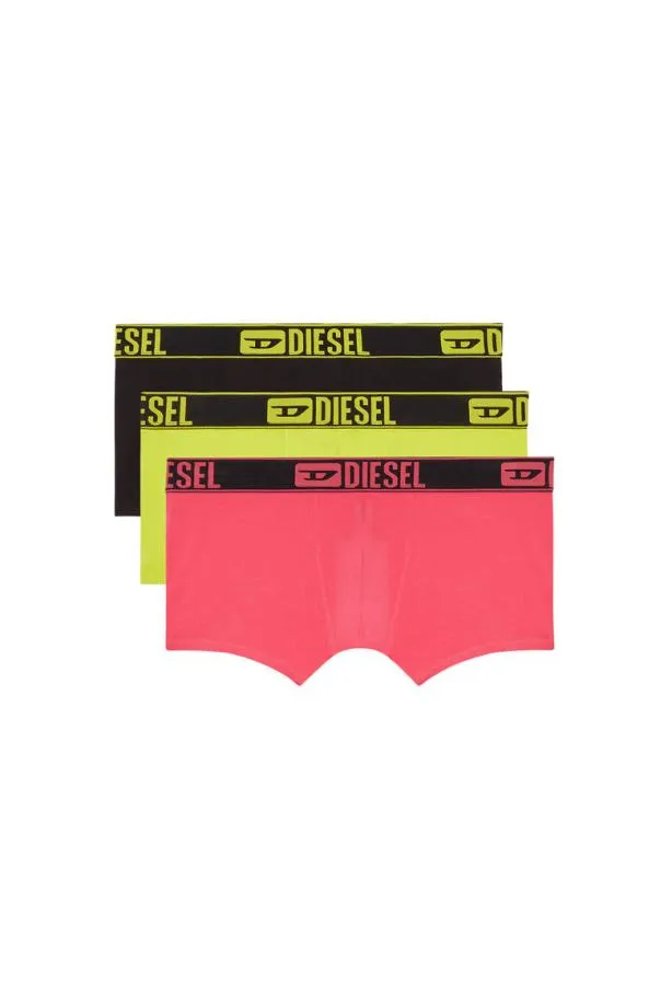 Diesel Umbxdamienthreepack Pinkyellow Men Underwear