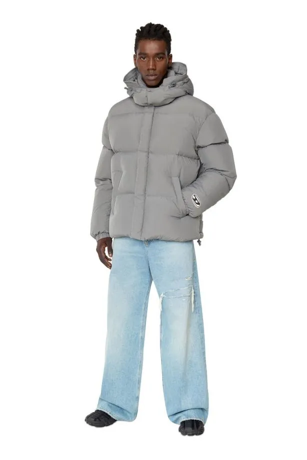 Diesel Wrolfnw Grey MenWomen Jackets