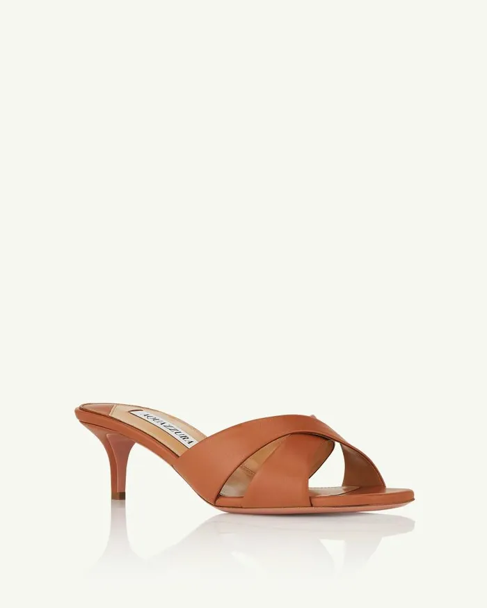 Divine Mule 50 Brown Women Aquazzura Sandals
