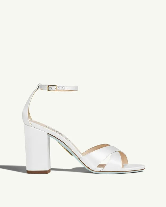 Divine Sandal 85 White Women Aquazzura Bridal Divine Sandal 85 White Women Aquazzura Bridal