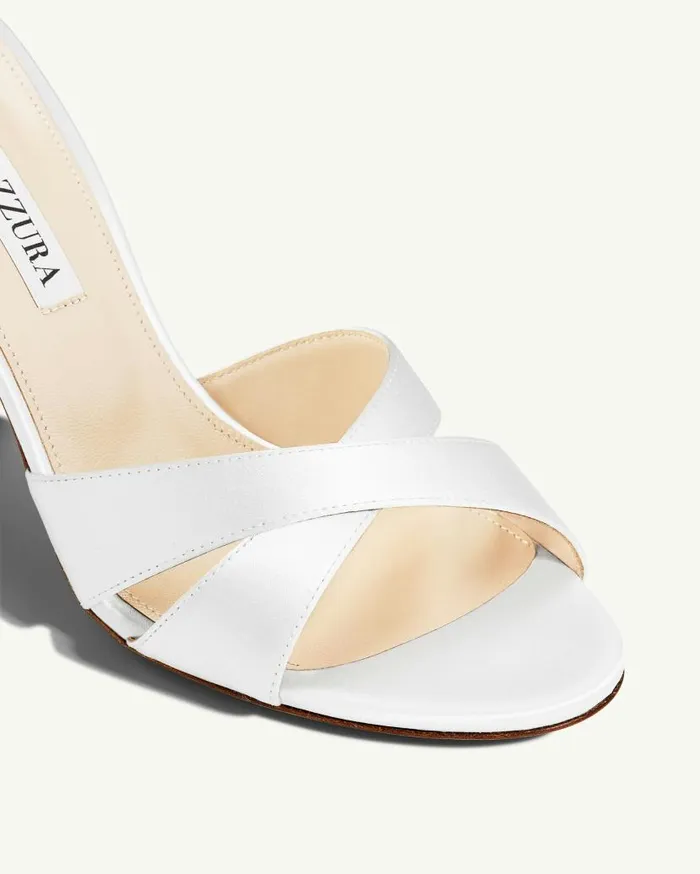Divine Sandal 85 White Women Aquazzura Bridal Divine Sandal 85 White Women Aquazzura Bridal