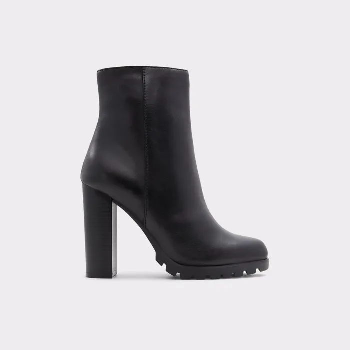 Doria Black Leather Smooth Women ALDO Boots