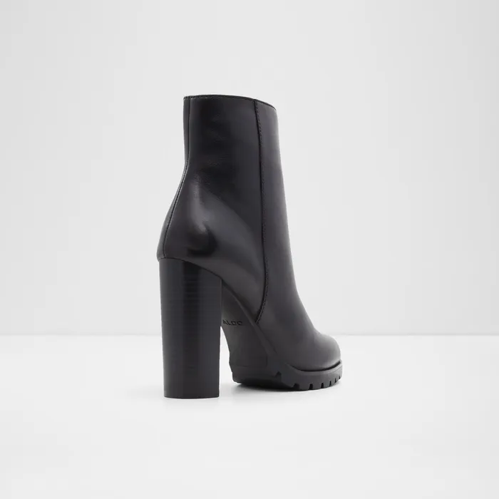 Doria Black Leather Smooth Women ALDO Boots
