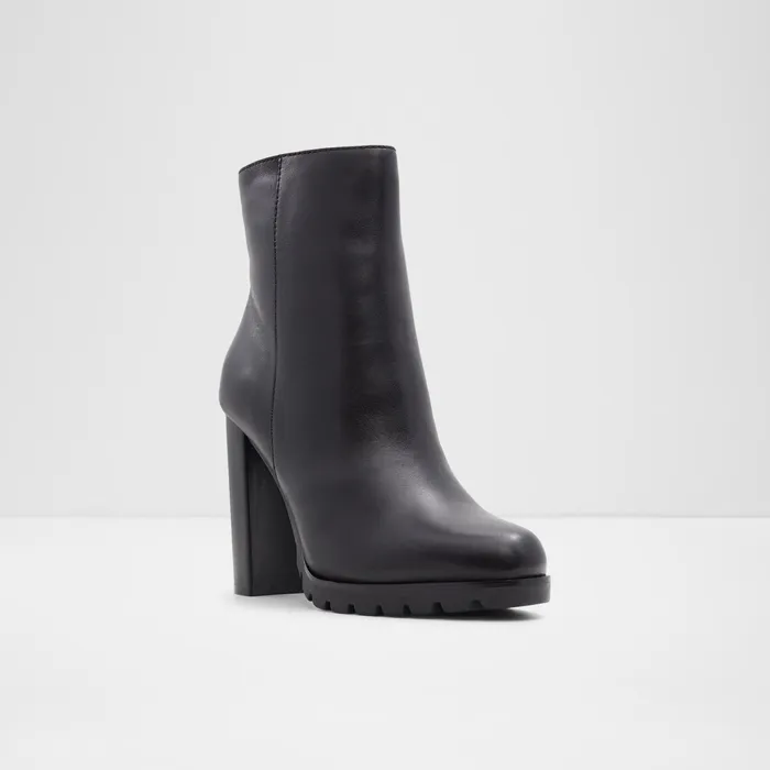 Doria Black Leather Smooth Women ALDO Boots