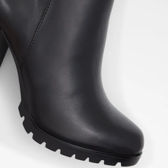 Doria Black Leather Smooth Women ALDO Boots