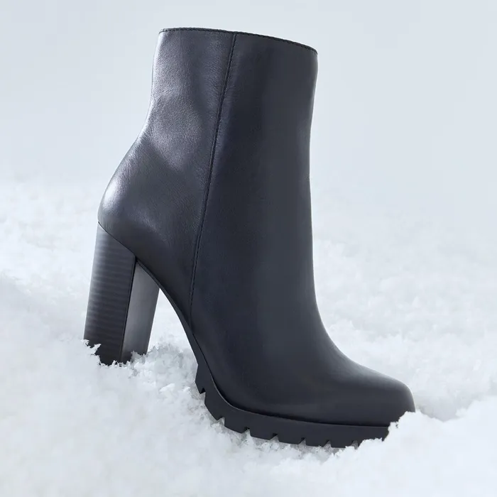 Doria Black Leather Smooth Women ALDO Boots